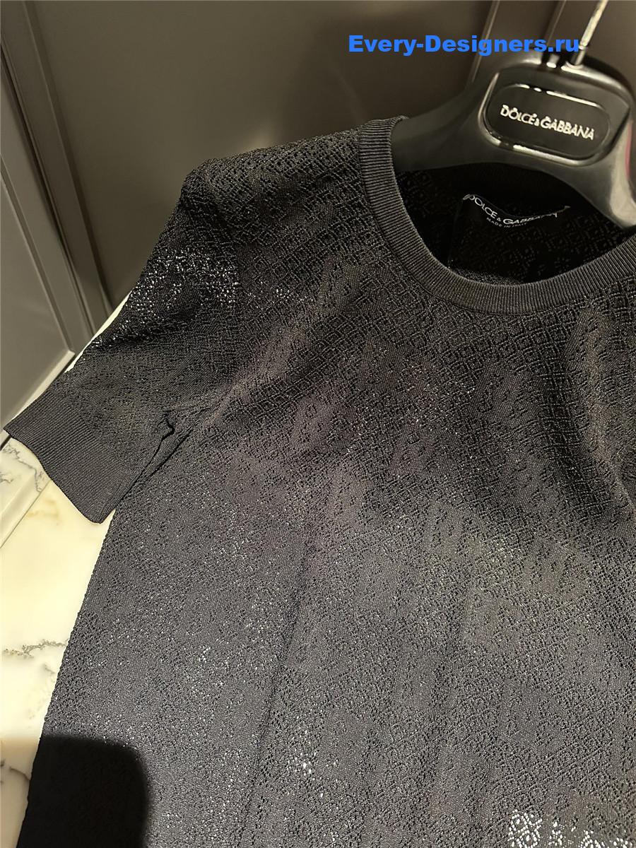 Dolce & Gabbana Black Knitted Top for Women