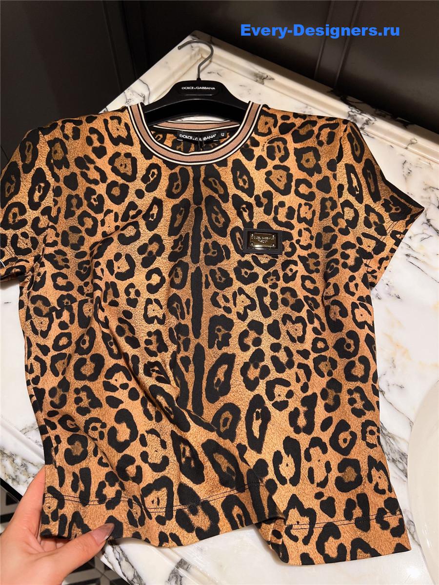 Dolce & Gabbana Leopard Print T-Shirt