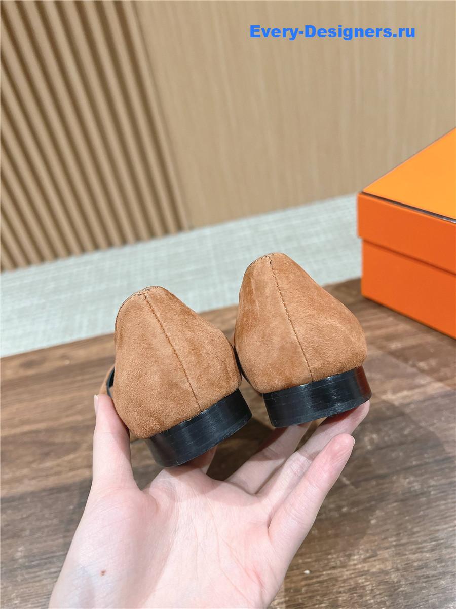 H**me5 suede ballet flats for women