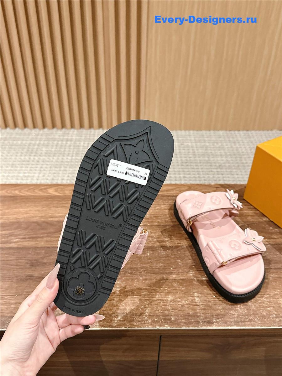 l0vis Vvtt0n lv sunset flat comfort mule in pink