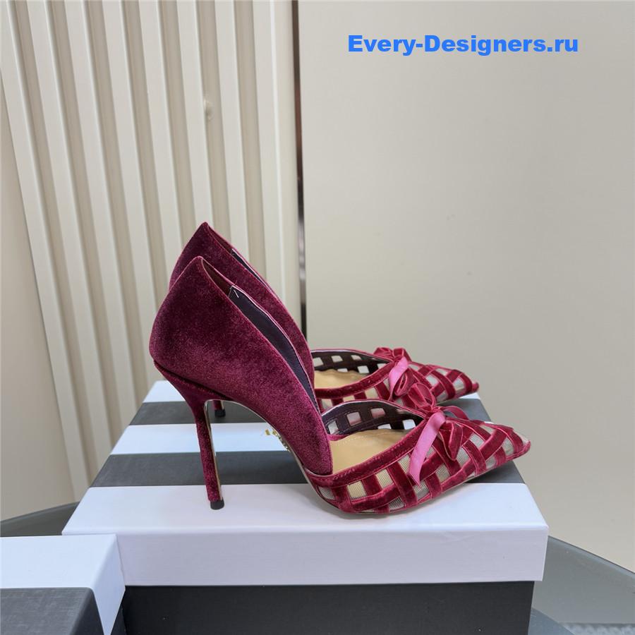 Aquazzura 100mm Romance Pumps Red
