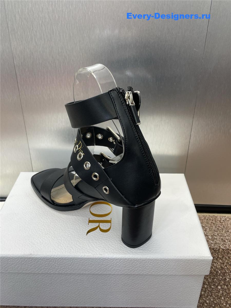 D10r punk heeled sandal black