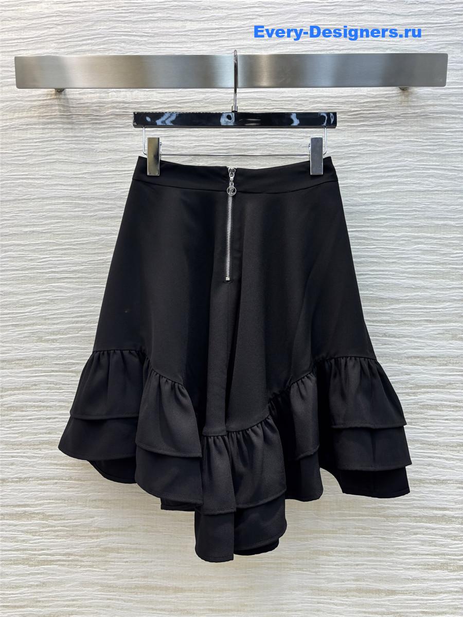 l0vis Vvtt0n ruffle hem dress