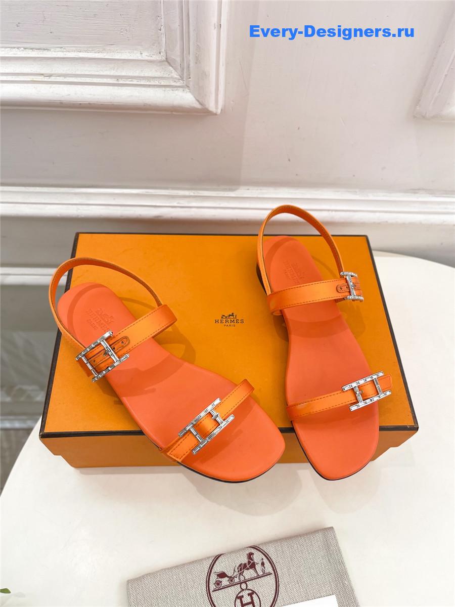 H**me5 crystal strap sandals brown