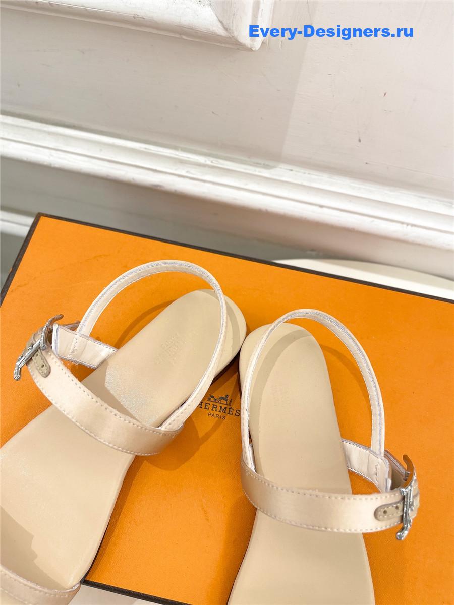 H**me5 crystal strap sandals beige