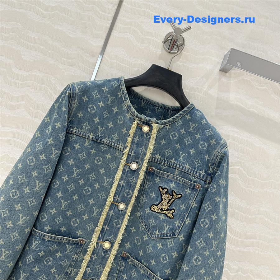 l0vis Vvtt0n embroidered denim jacket