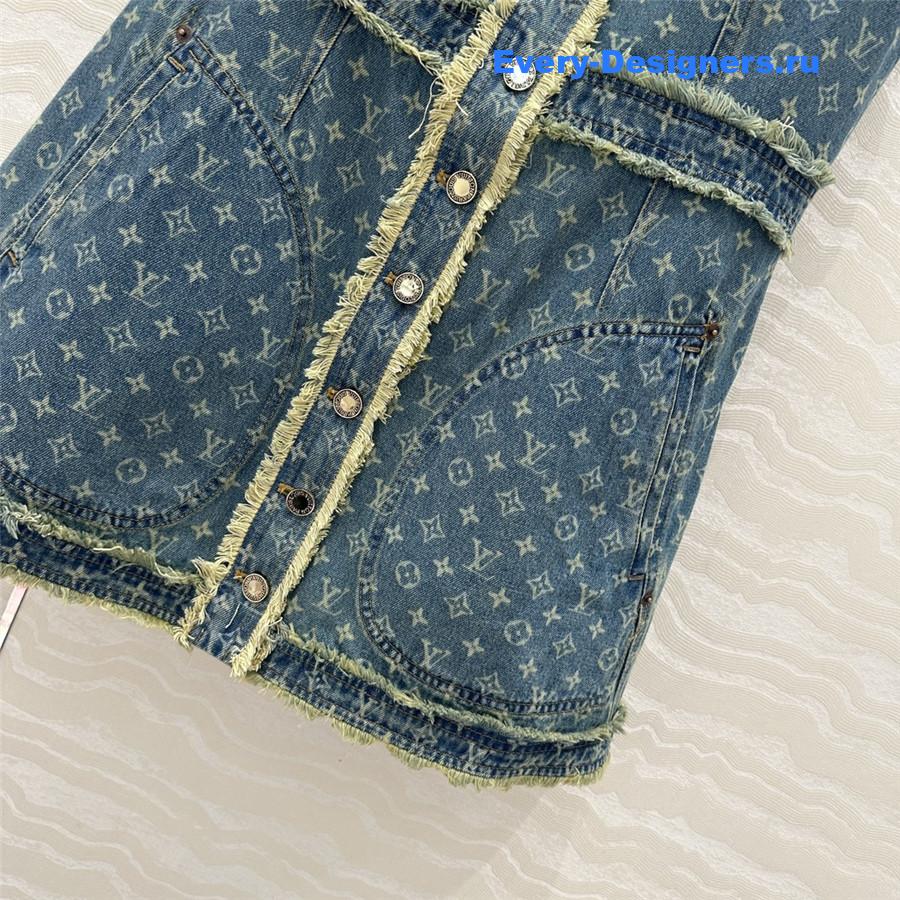 l0vis Vvtt0n embroidered denim dress