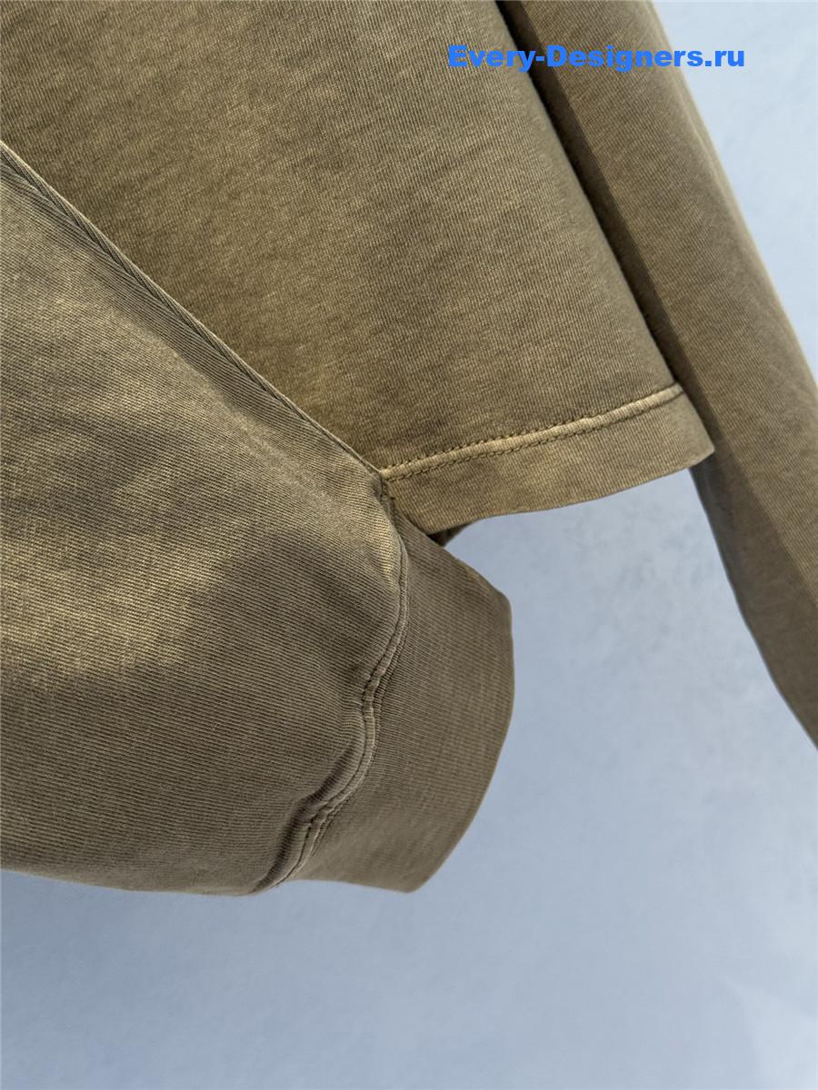 Miu Miu Olive Green Jersey T-Shirt