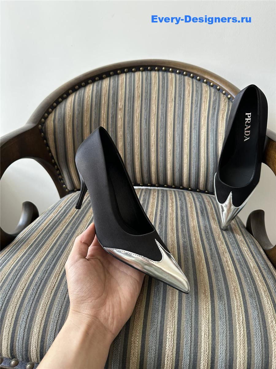 Pra*a black pointed toe pumps