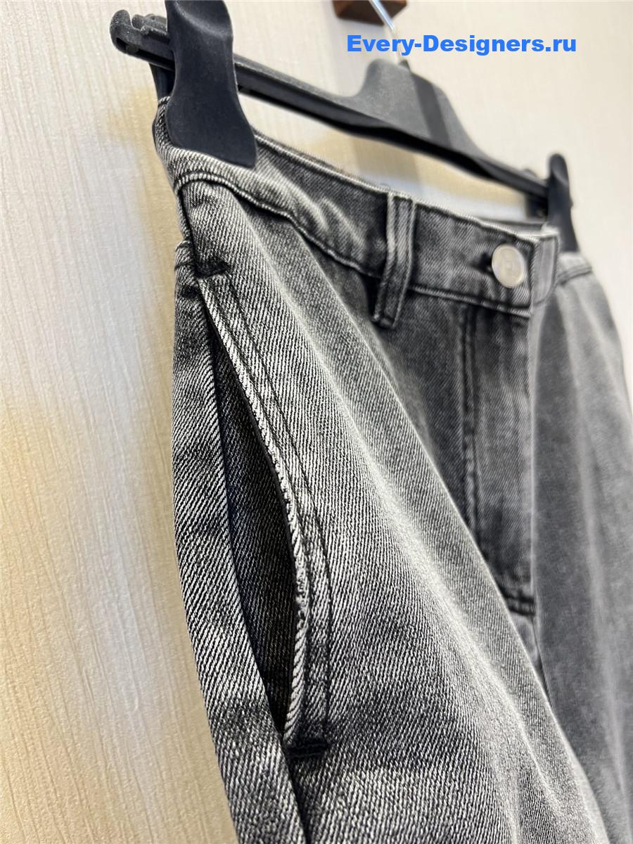 Ch**el grey faded jeans