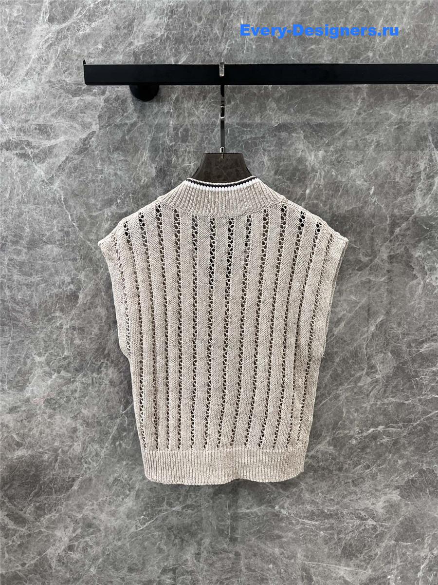 BC V-Neck Cap Sleeve Linen Blend Vest