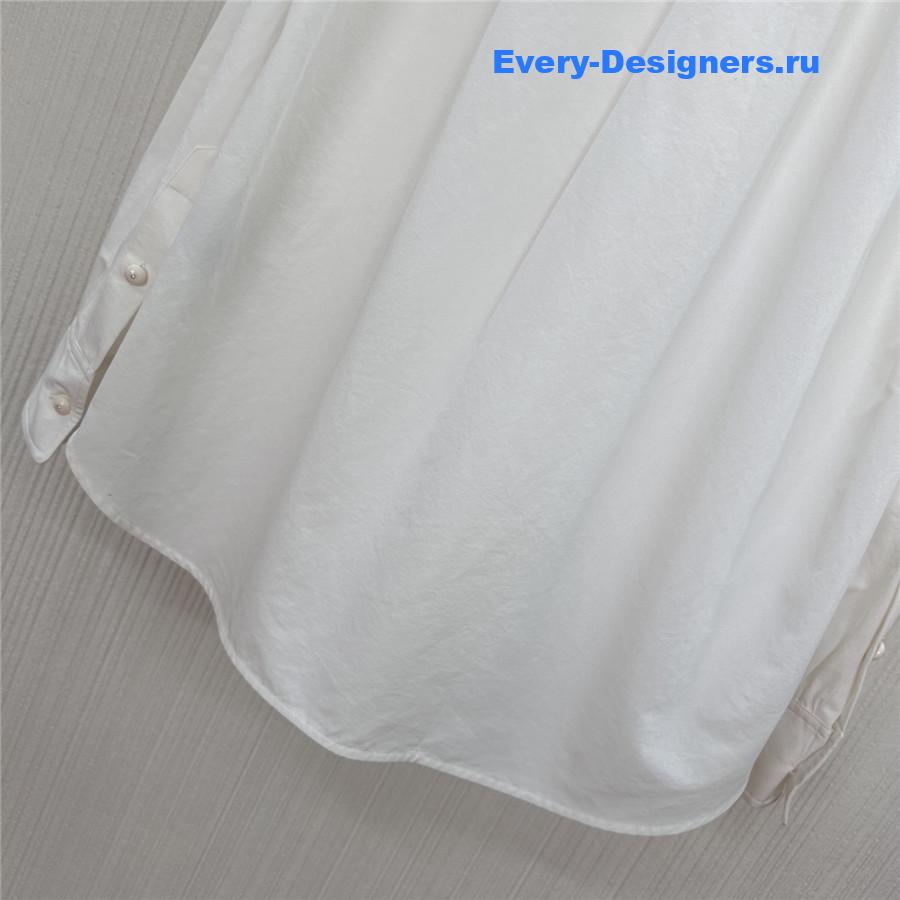 Va1e*ntin0 ruffled yoke shirt in white