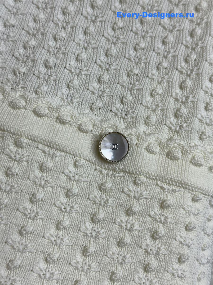 Ch**el white 3d cardigan