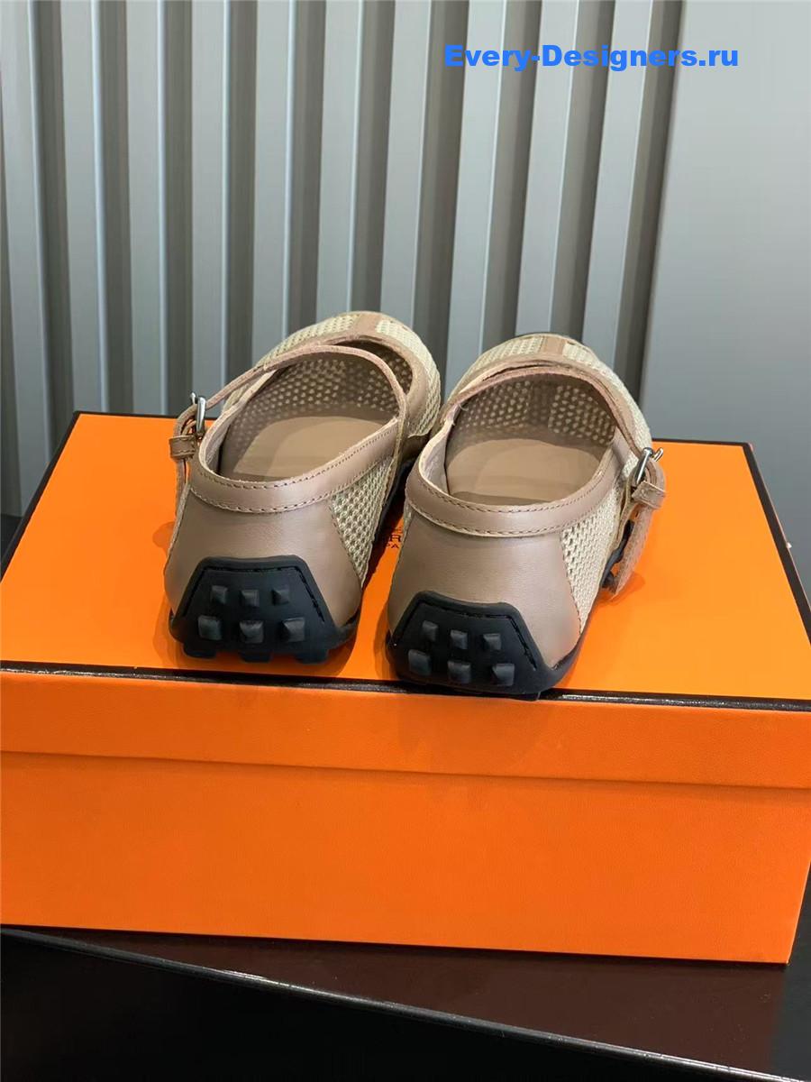 H**me5 kichu beige ballet flats