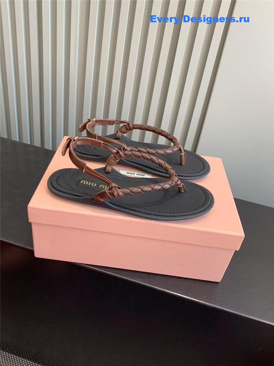 Miu Miu Cord-Strap Sandals