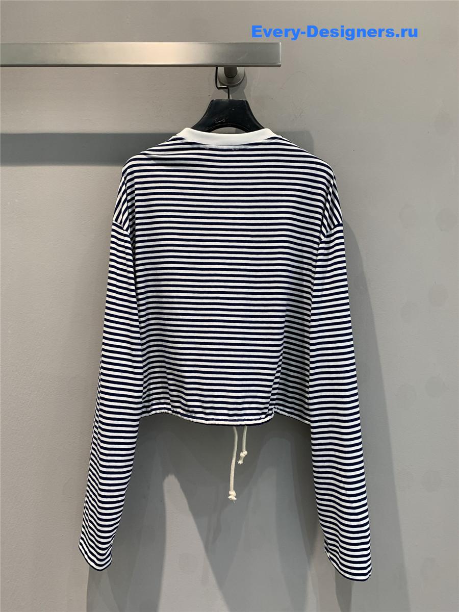 Pra*a striped long-sleeve tee