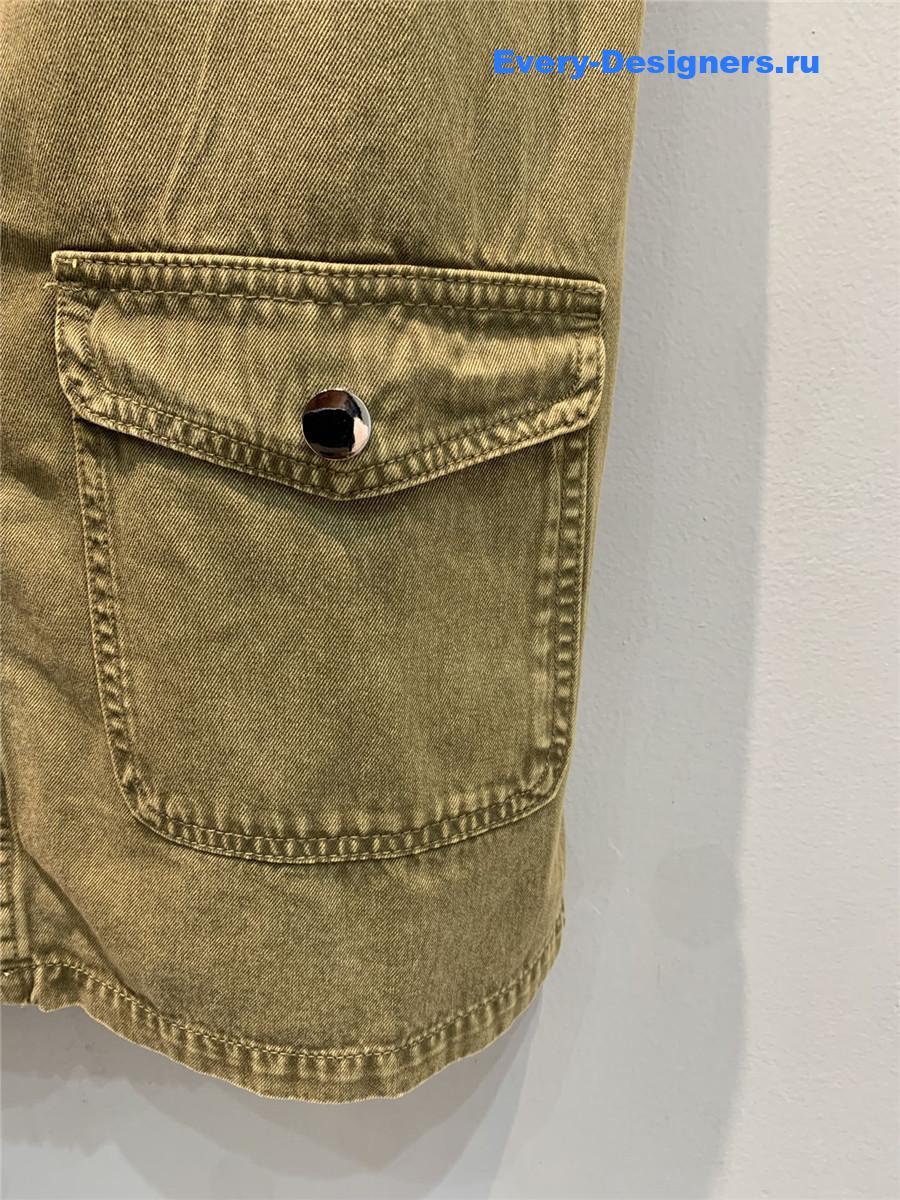 Miu Miu Brown Overall Dress