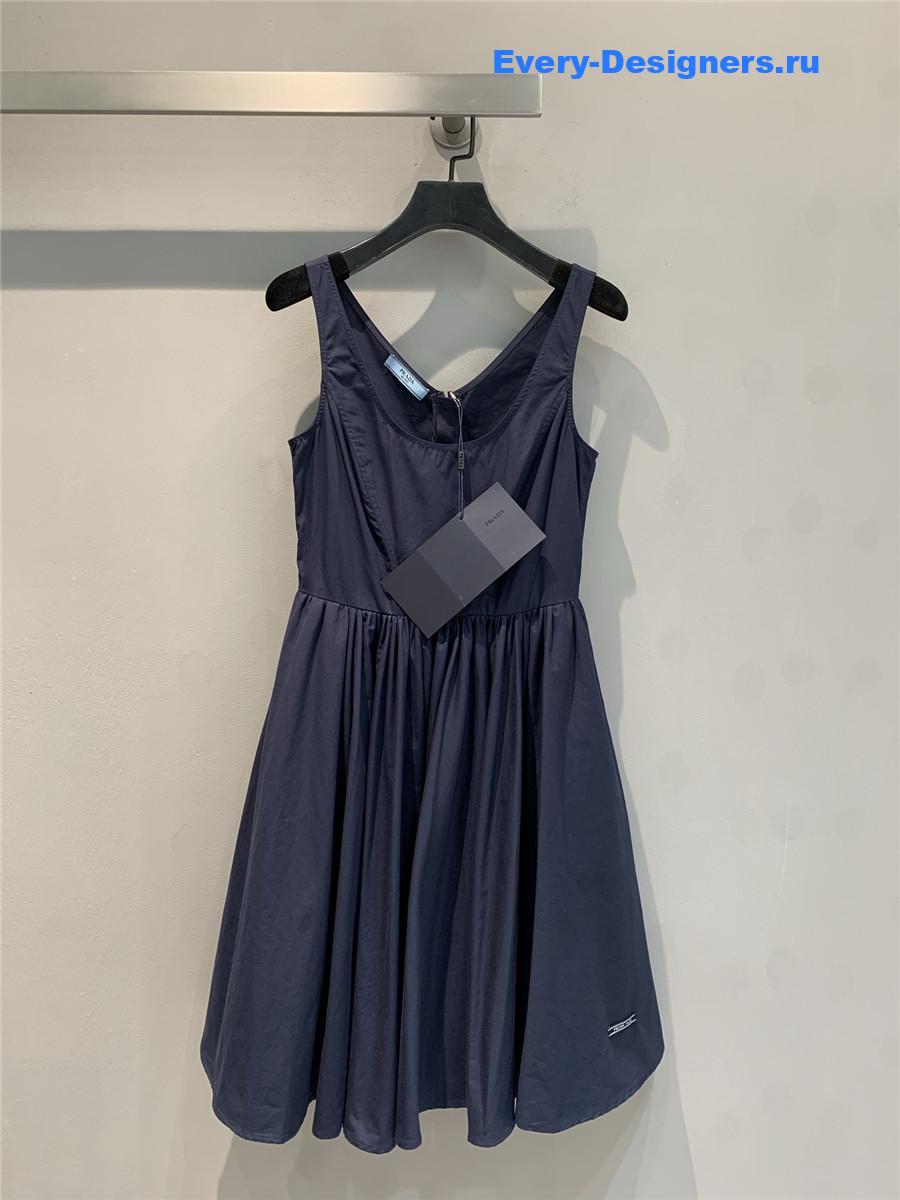 Pra*a navy canvas dress