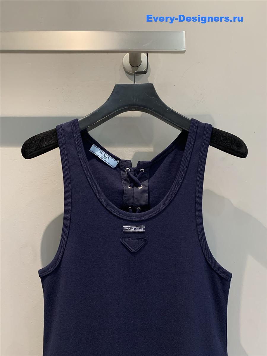 Pra*a dark blue straps tank