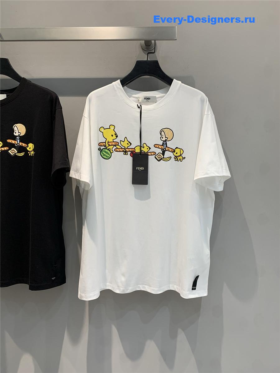 F**di silvia white tee