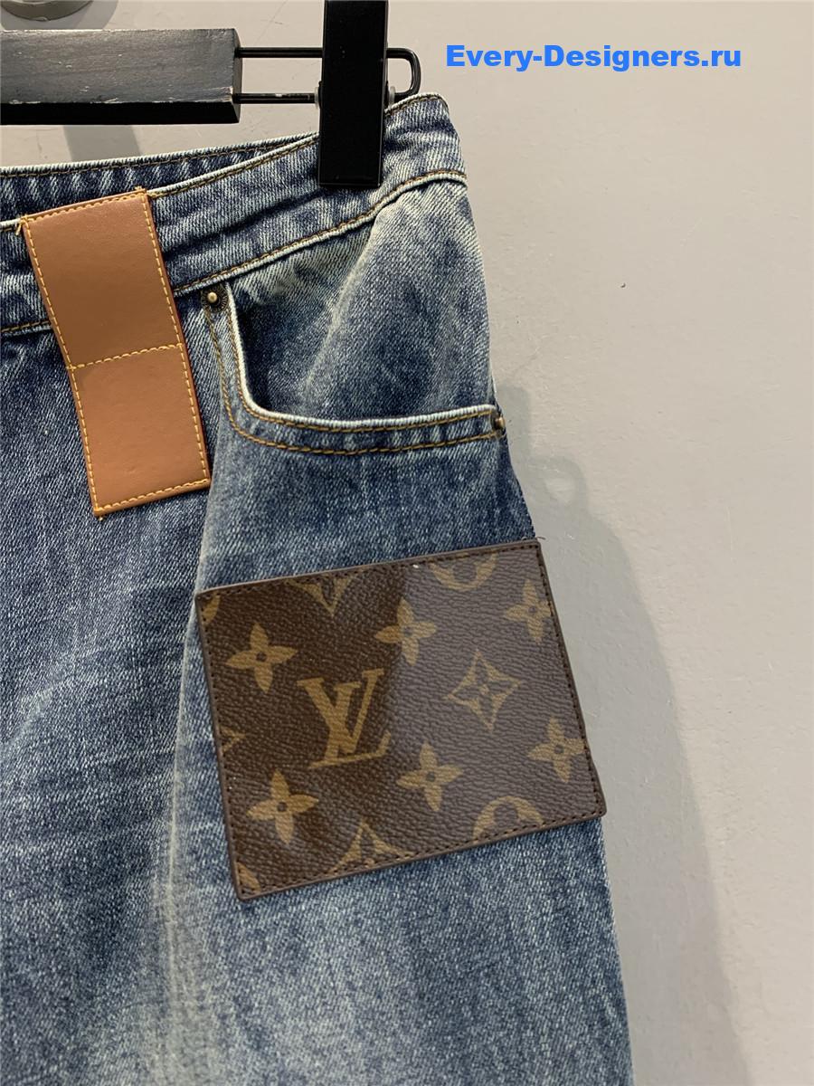 l0vis Vvtt0n patchwork leather jeans