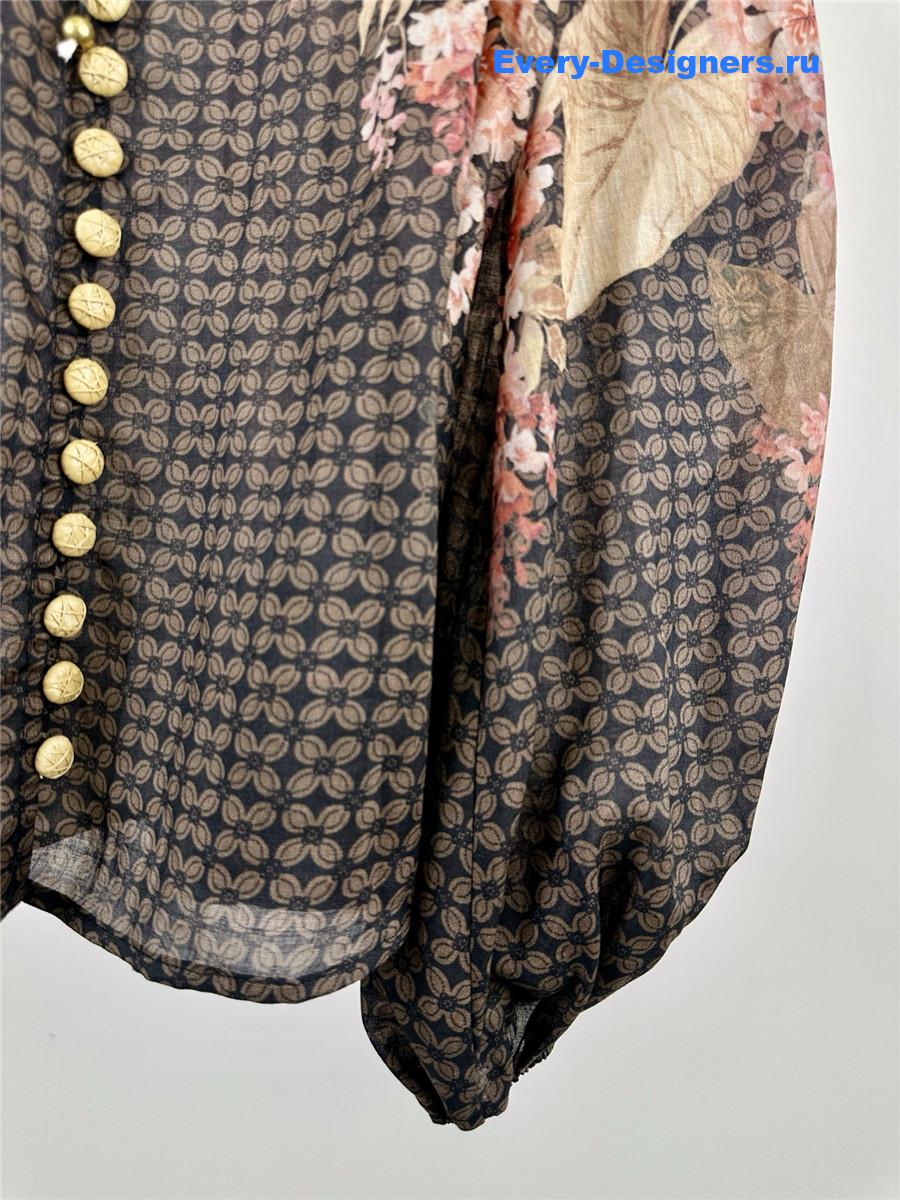 Zimm Floral Sheer Blouse