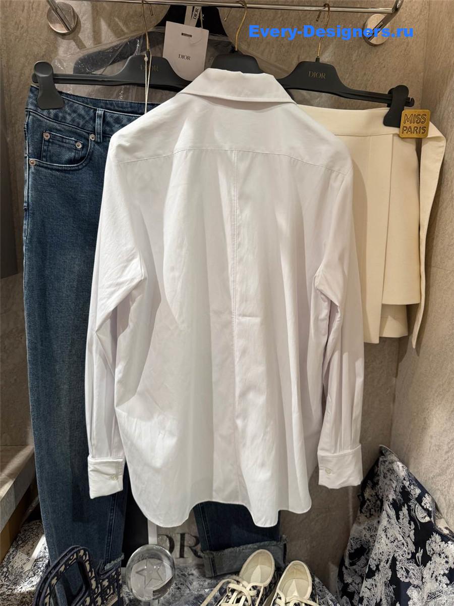 D10r white poplin blouse
