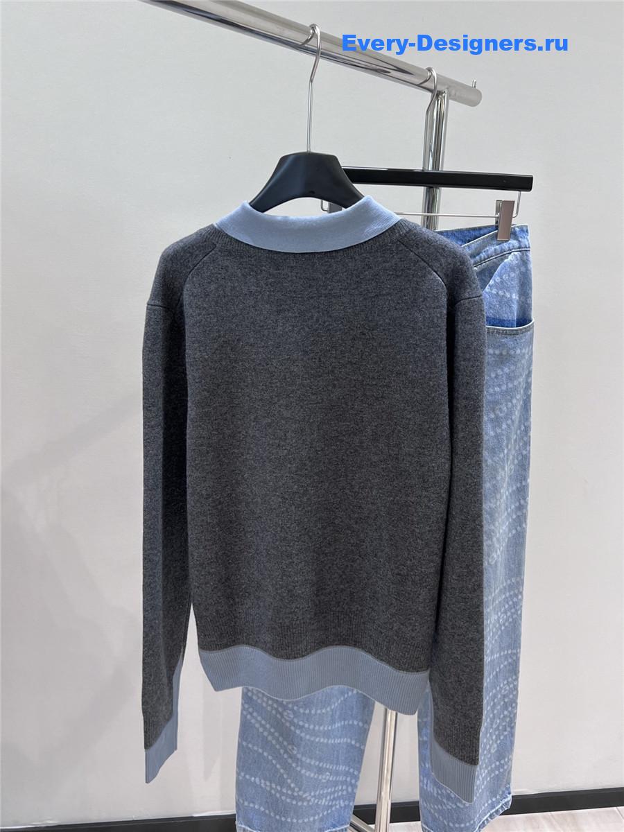 Miu Miu Cashmere Wool Polo Sweater