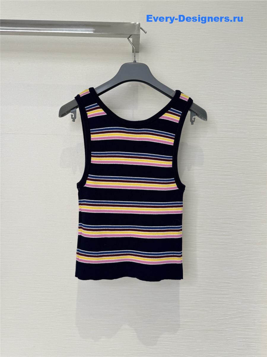 Pra*a striped tank top