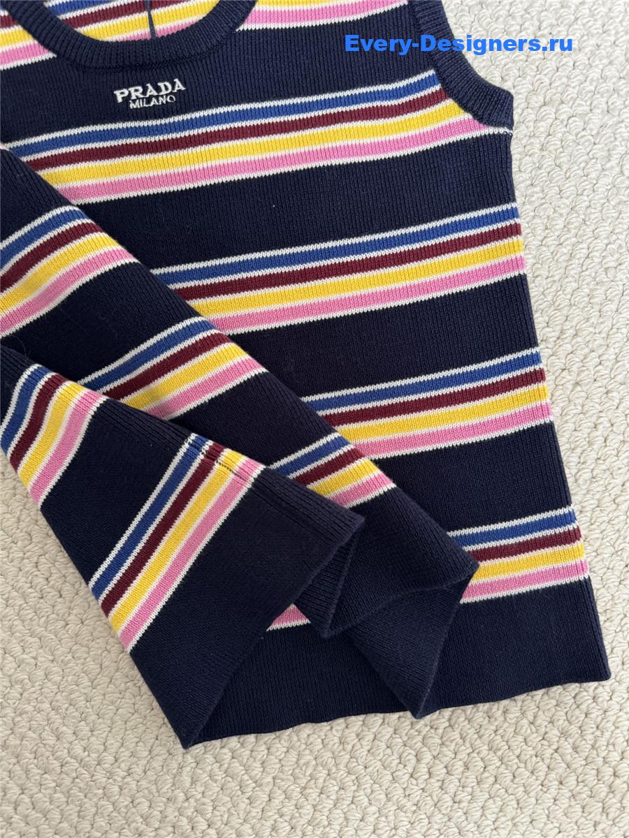 Pra*a striped tank top
