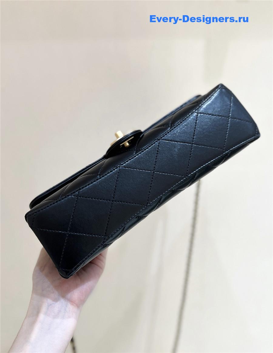 Ch**el shiny lambskin pearl bag