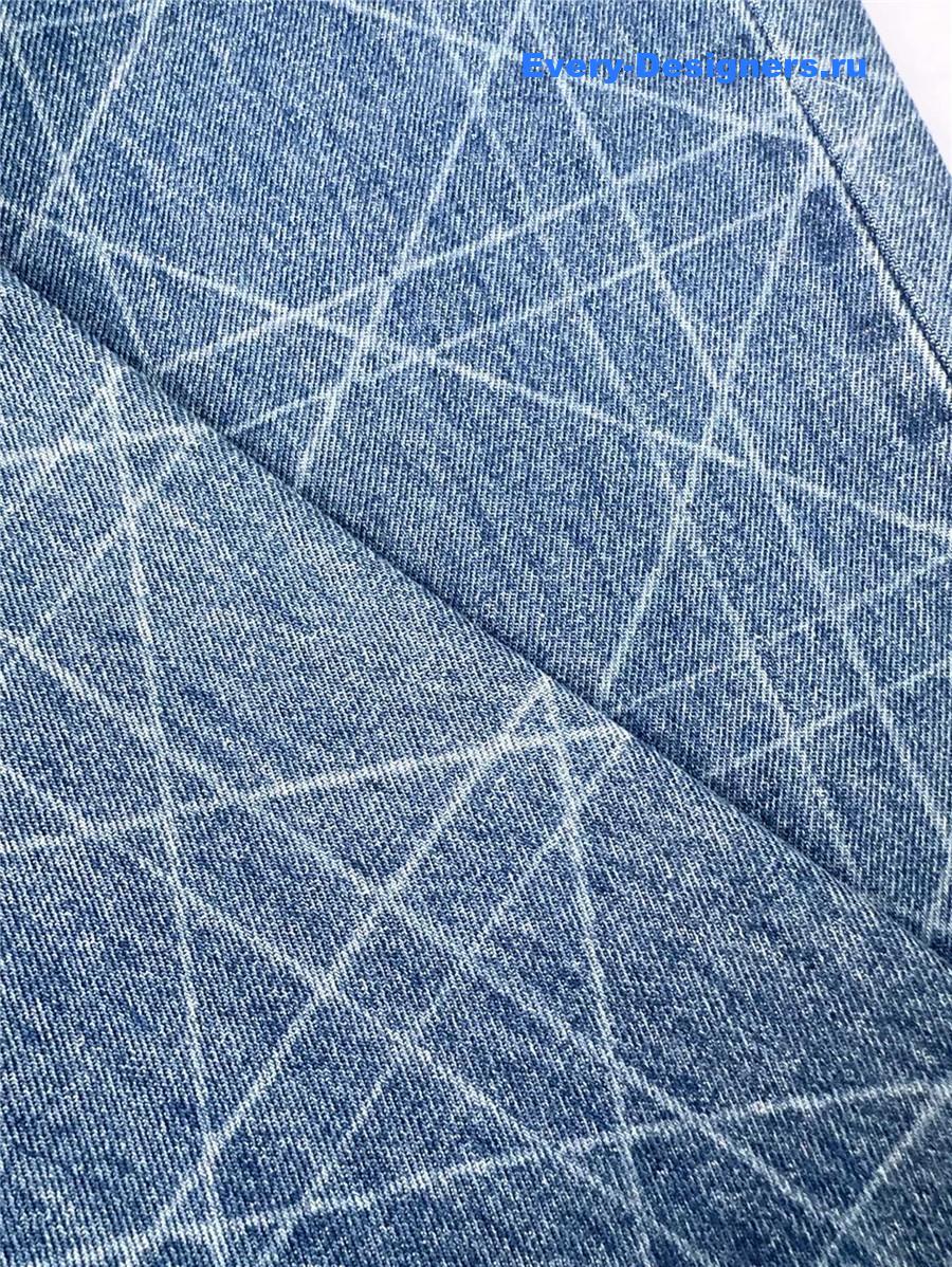 D10r blue bee embroidered jeans