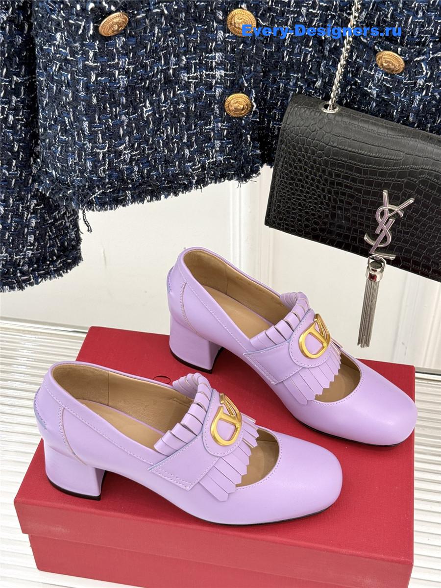 Va1e*ntin0 55mm vlogo signature pumps in purple