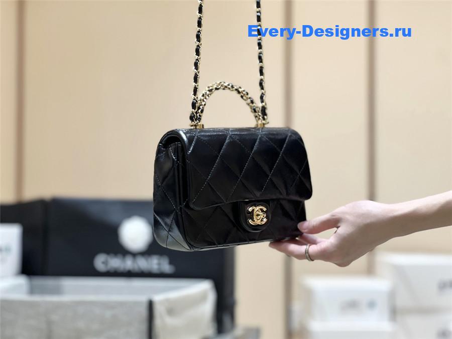 Ch**el black mini flap bag