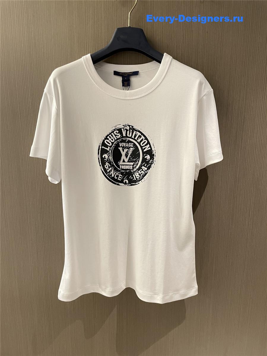 l0vis Vvtt0n lv stamp t-shirt women