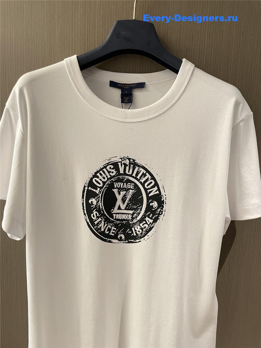 l0vis Vvtt0n lv stamp t-shirt women
