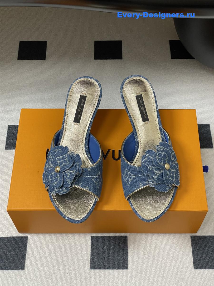 l0vis Vvtt0n blue denim mules