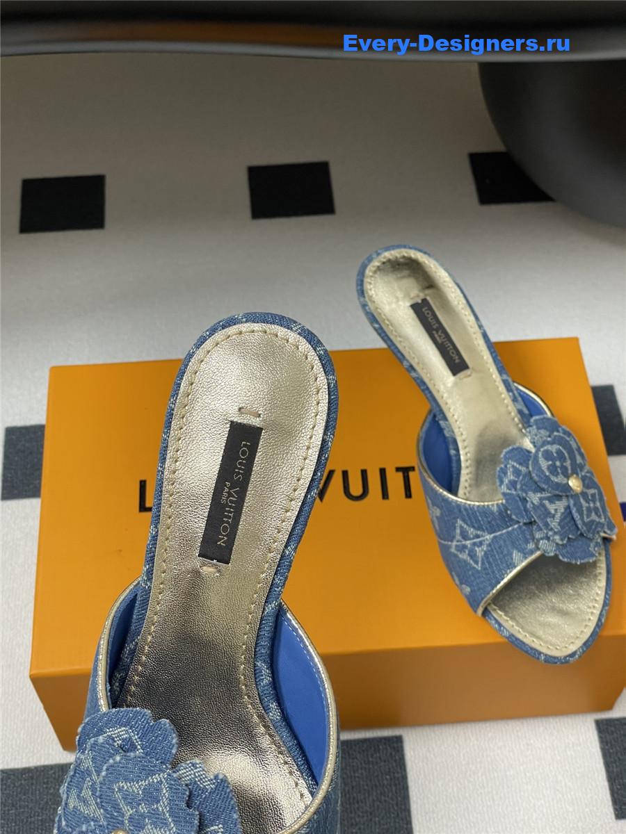 l0vis Vvtt0n blue denim mules