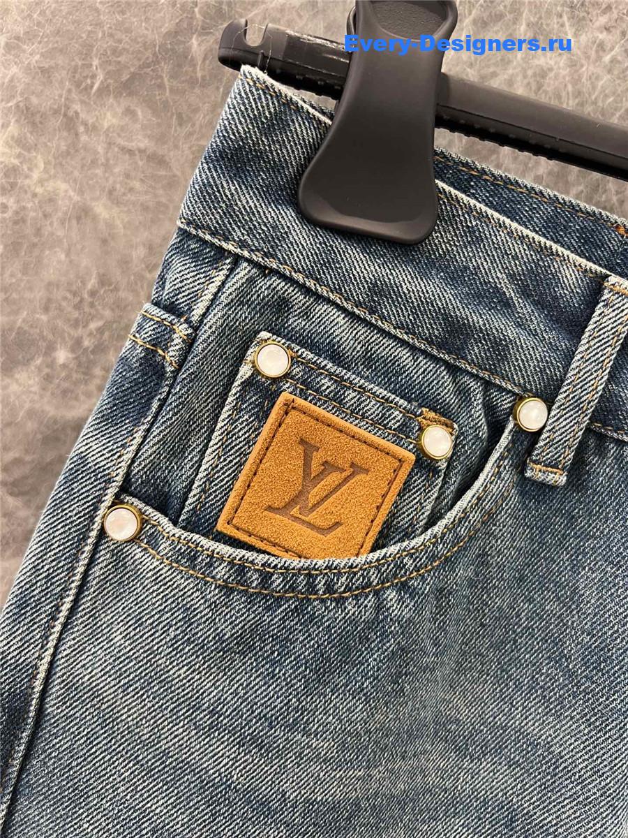l0vis Vvtt0n embroidered straight jeans