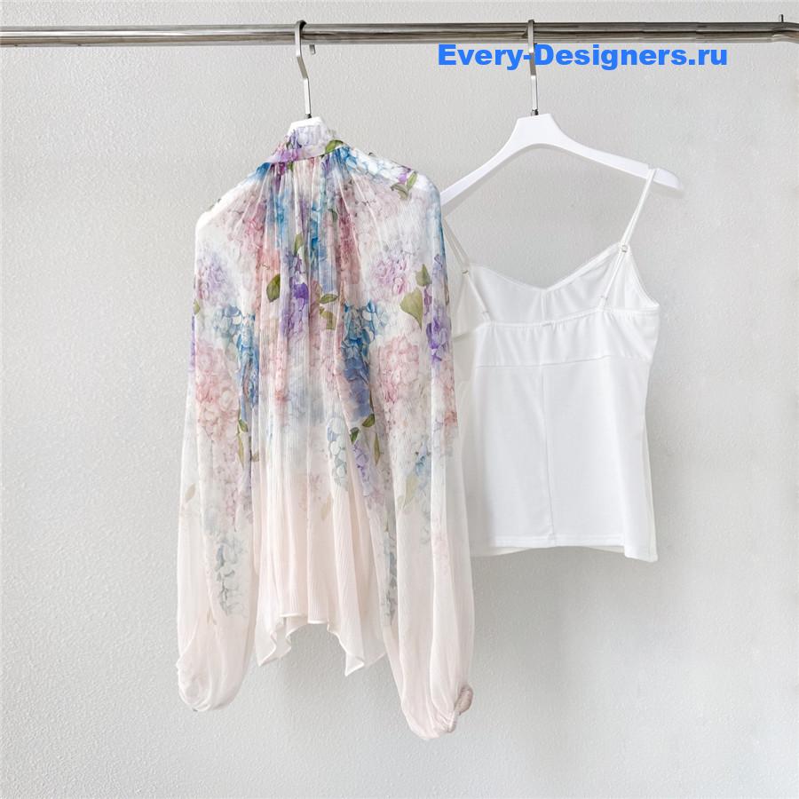 Zimm Hydrangea Billow Blouse