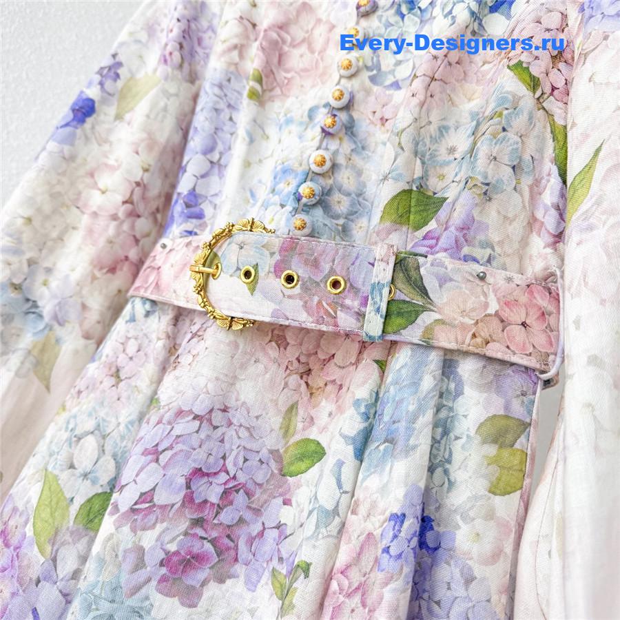 Zimmer Hydrangea Button Dress