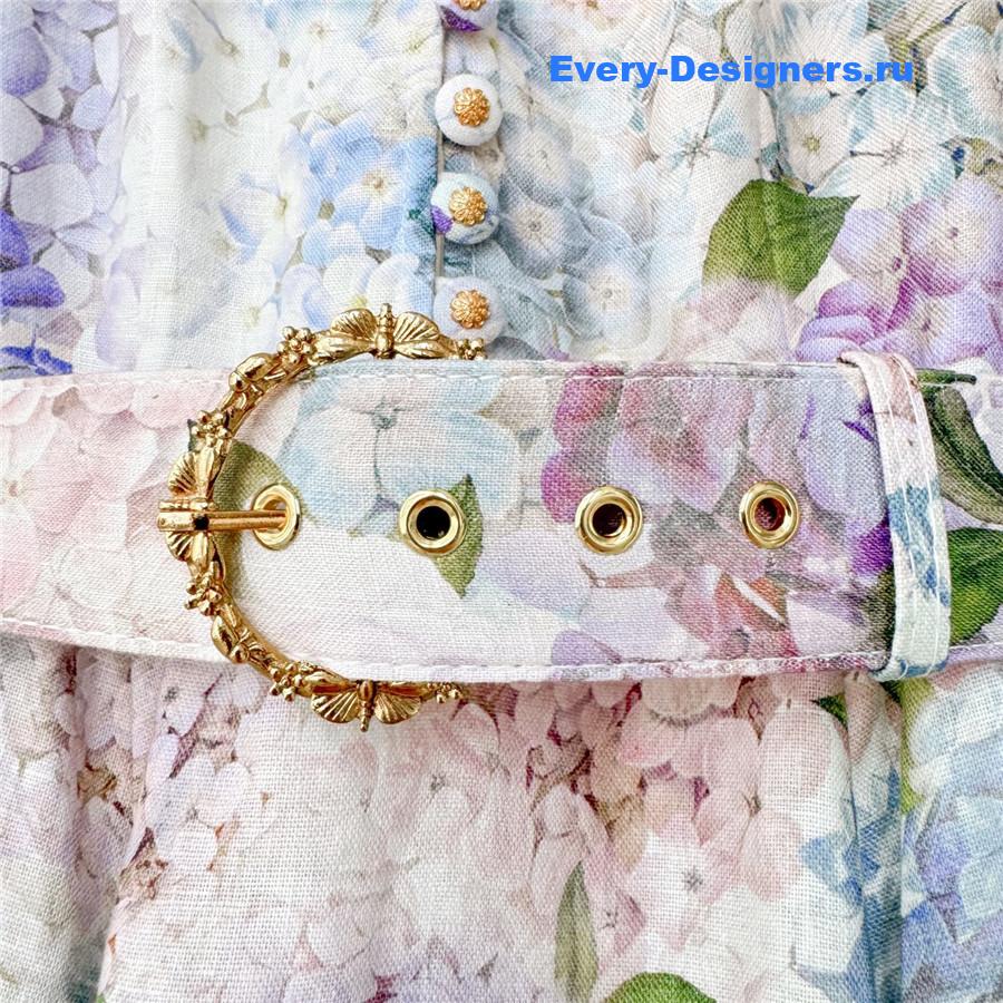 Zimmer Hydrangea Button Dress