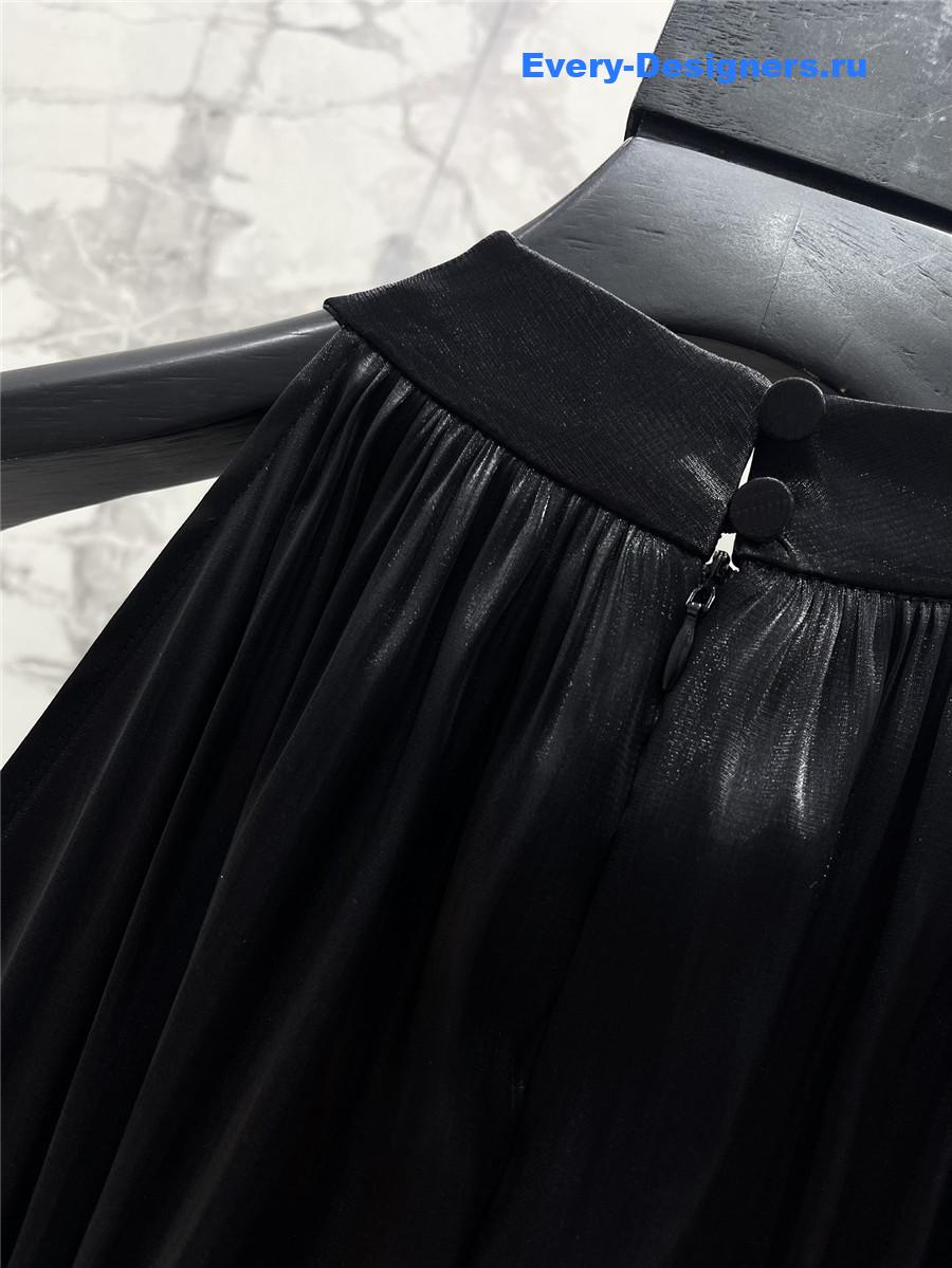 Sa1nt Lau*nt black halter dress