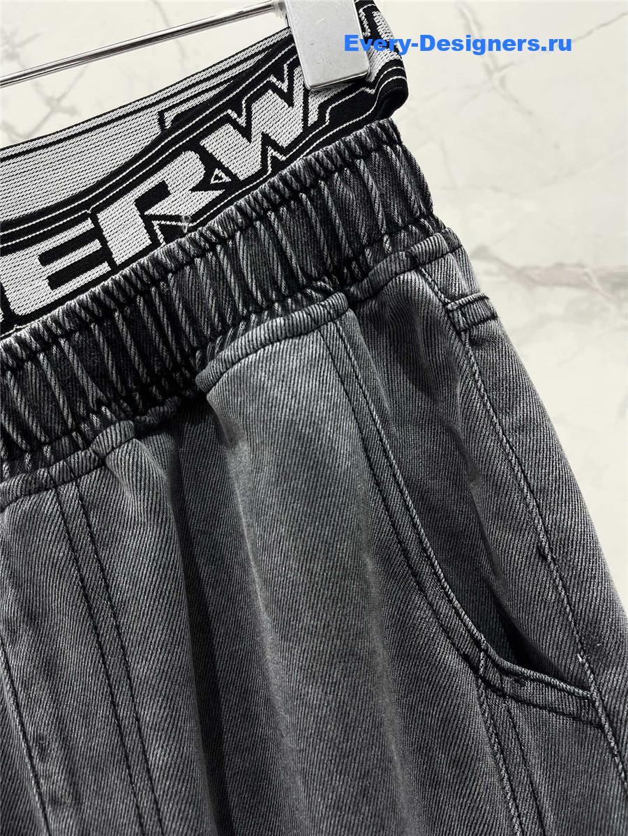 A1exa*der wang grey gradient denim pants