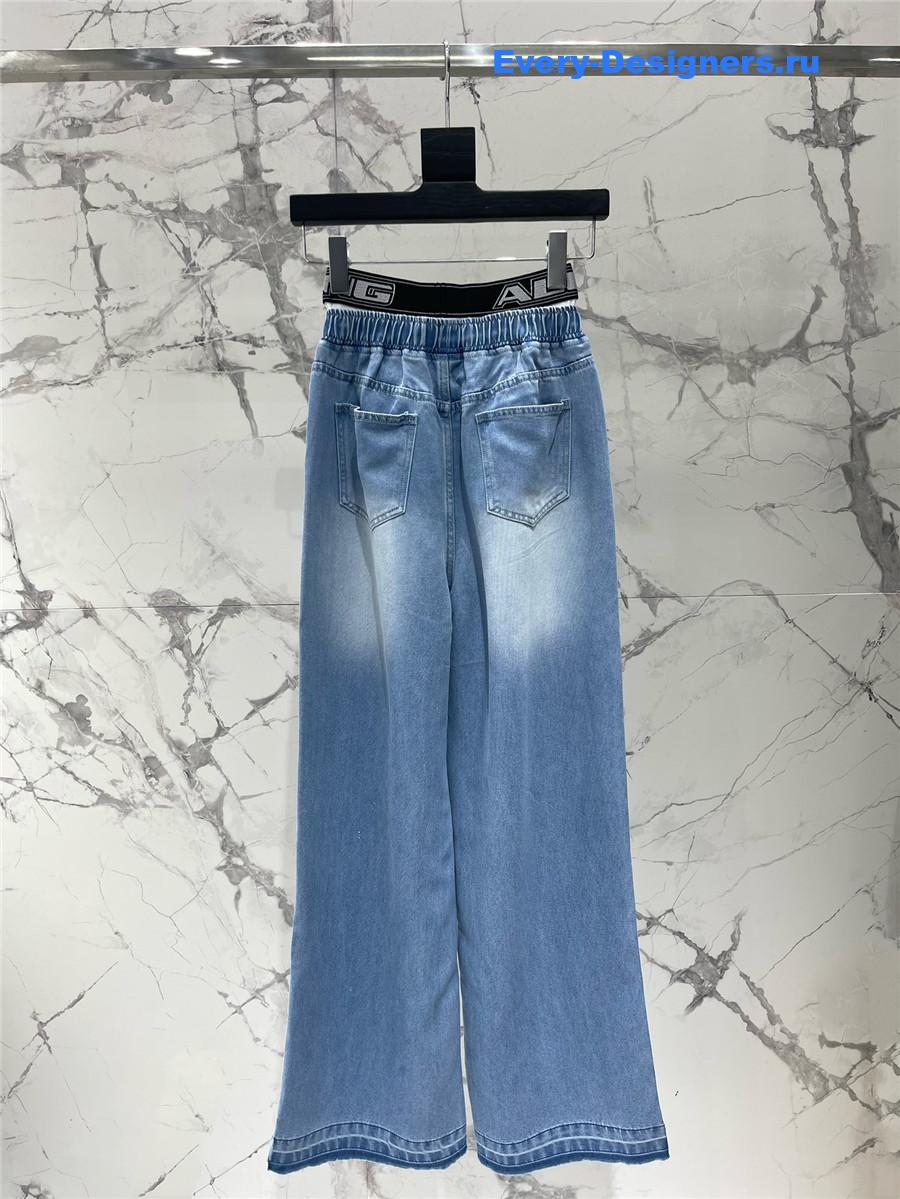 A1exa*der wang blue gradient denim pants