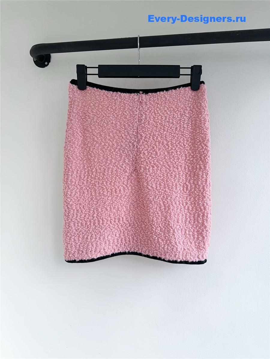 Ch**el knit cardigan skirt set