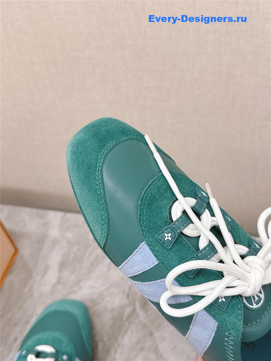 l0vis Vvtt0n green sneakerina ballet sneakers