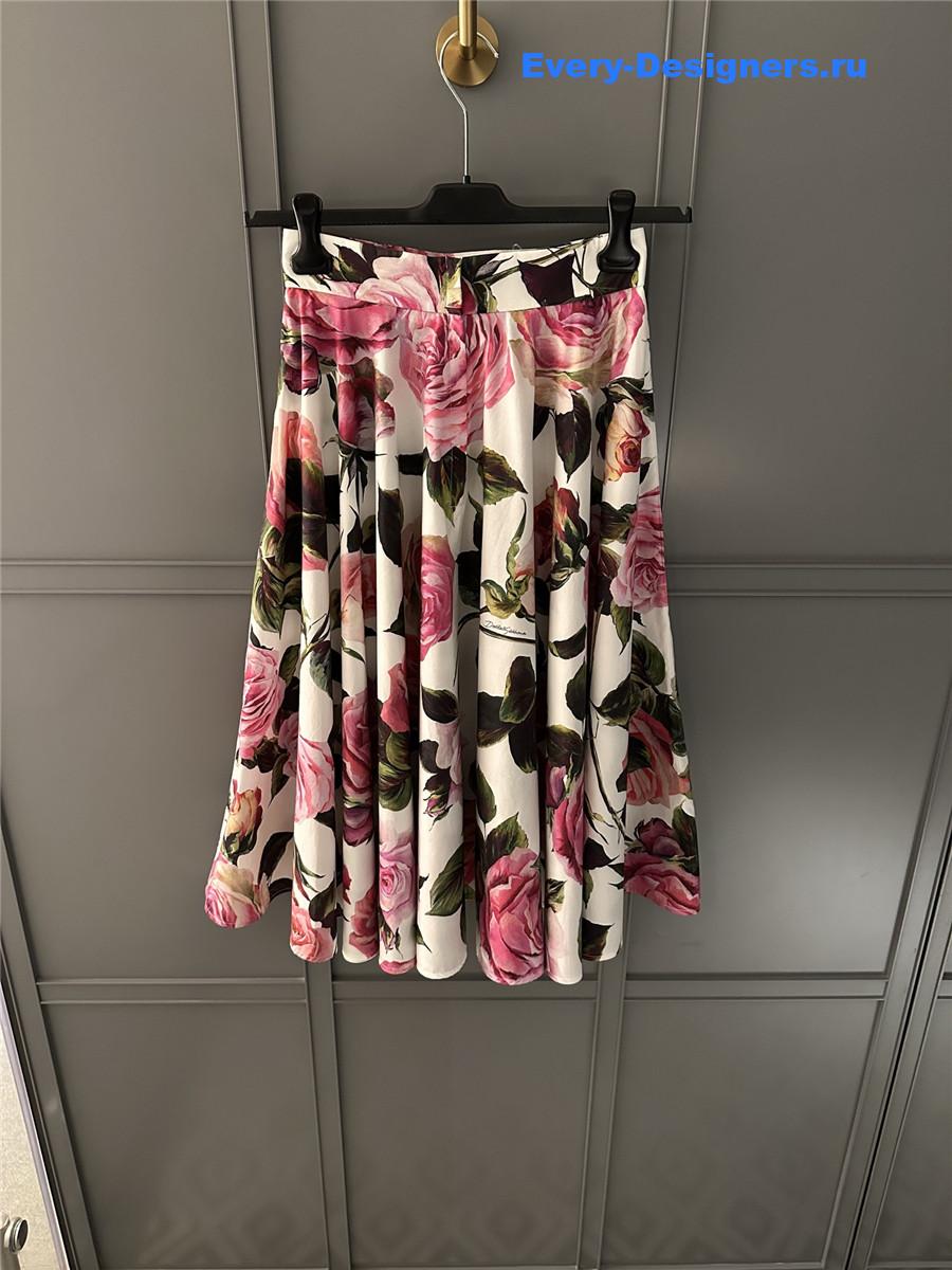 Dolce & Gabbana Floral Circle Skirt