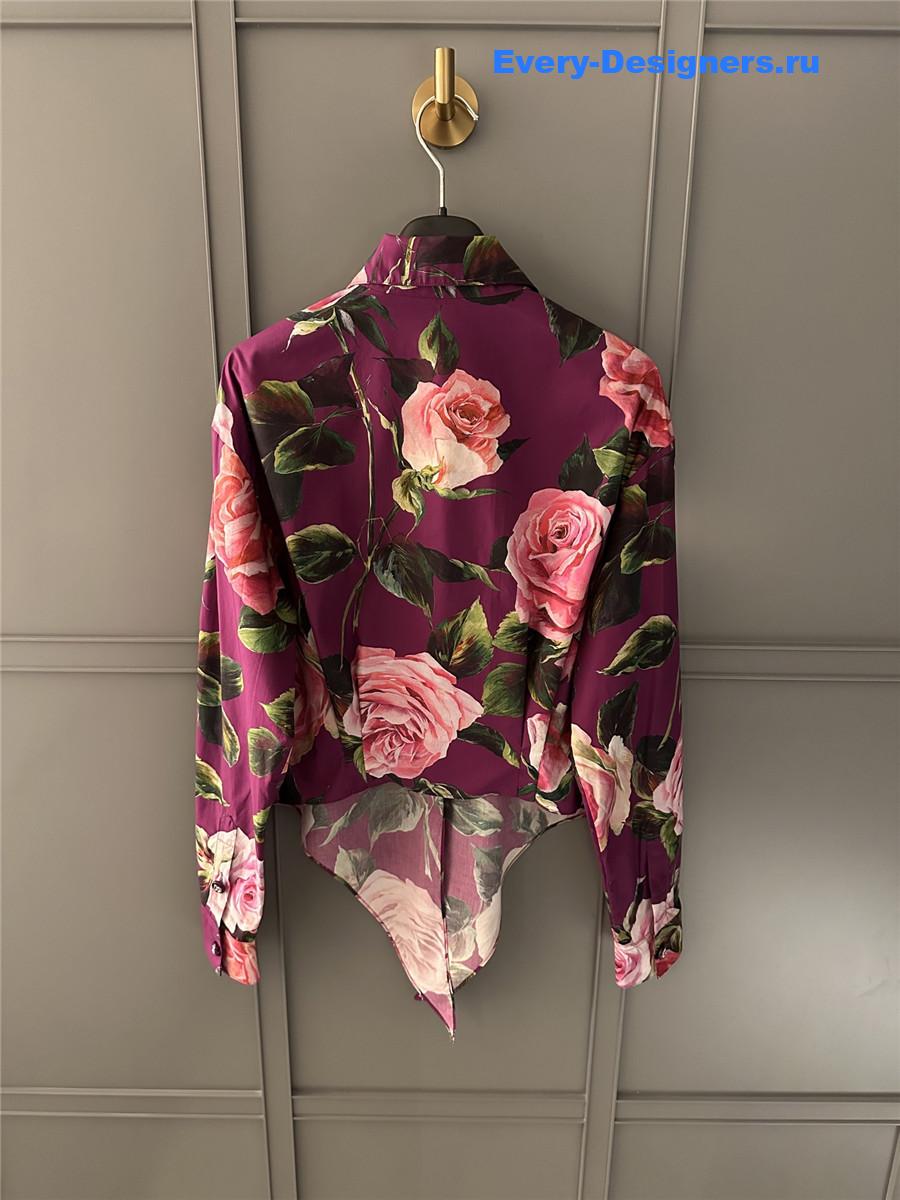 Dolce & Gabbana Rose Print Playsuit