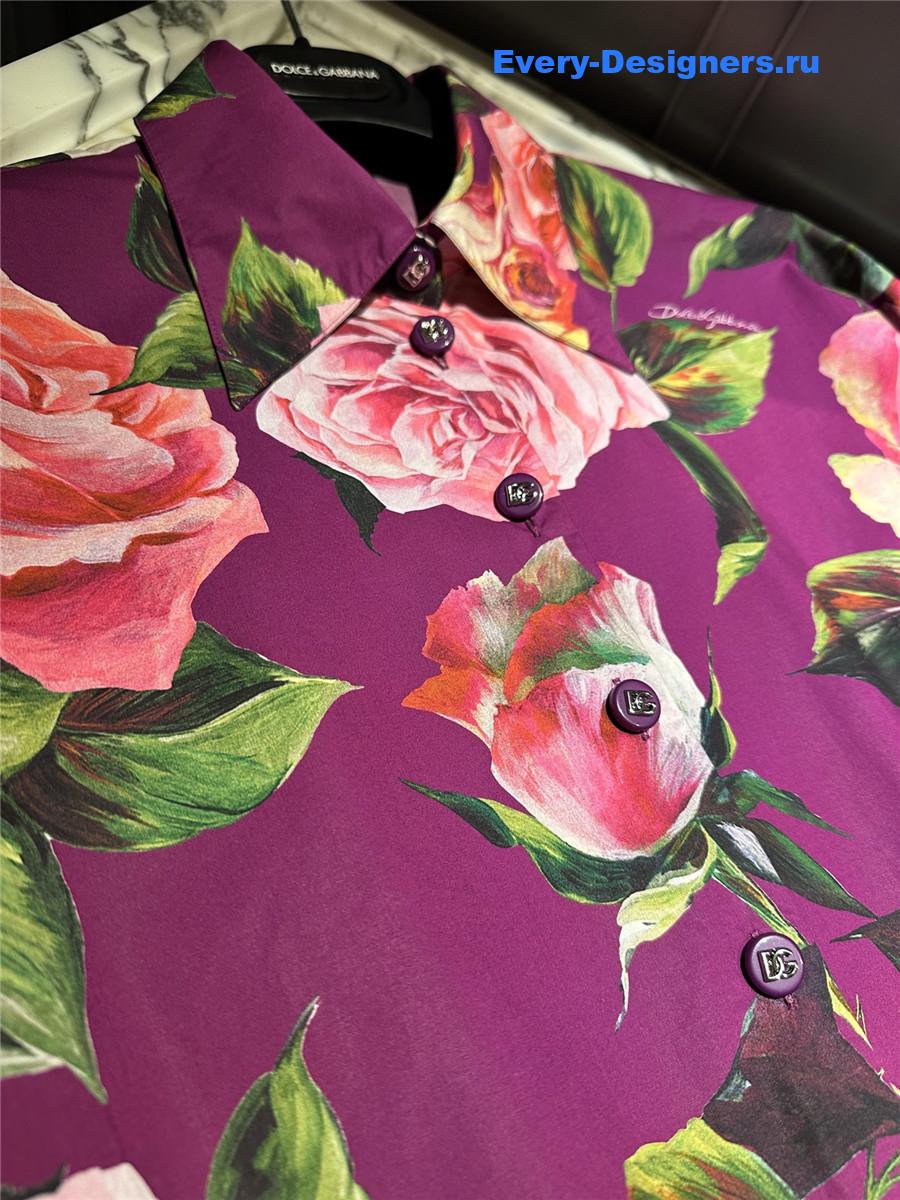 Dolce & Gabbana Rose Print Playsuit